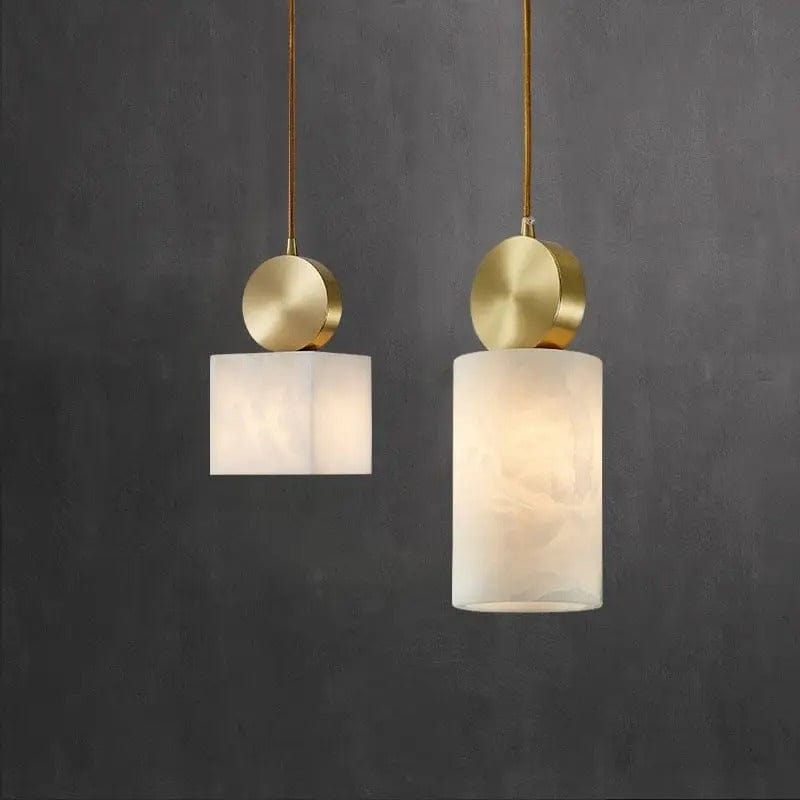 Lunette | Ciondolo in Marmo e Oro | Lersk