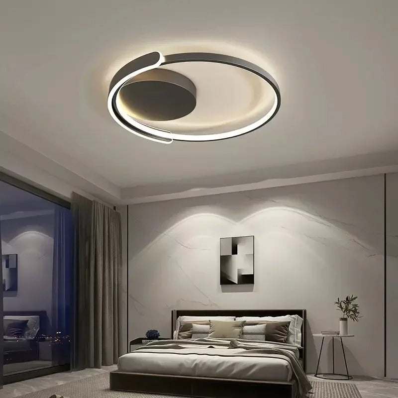 LumaNova Moderne LED-Deckenleuchte mit dimmbarem Lichtschein | Lersk