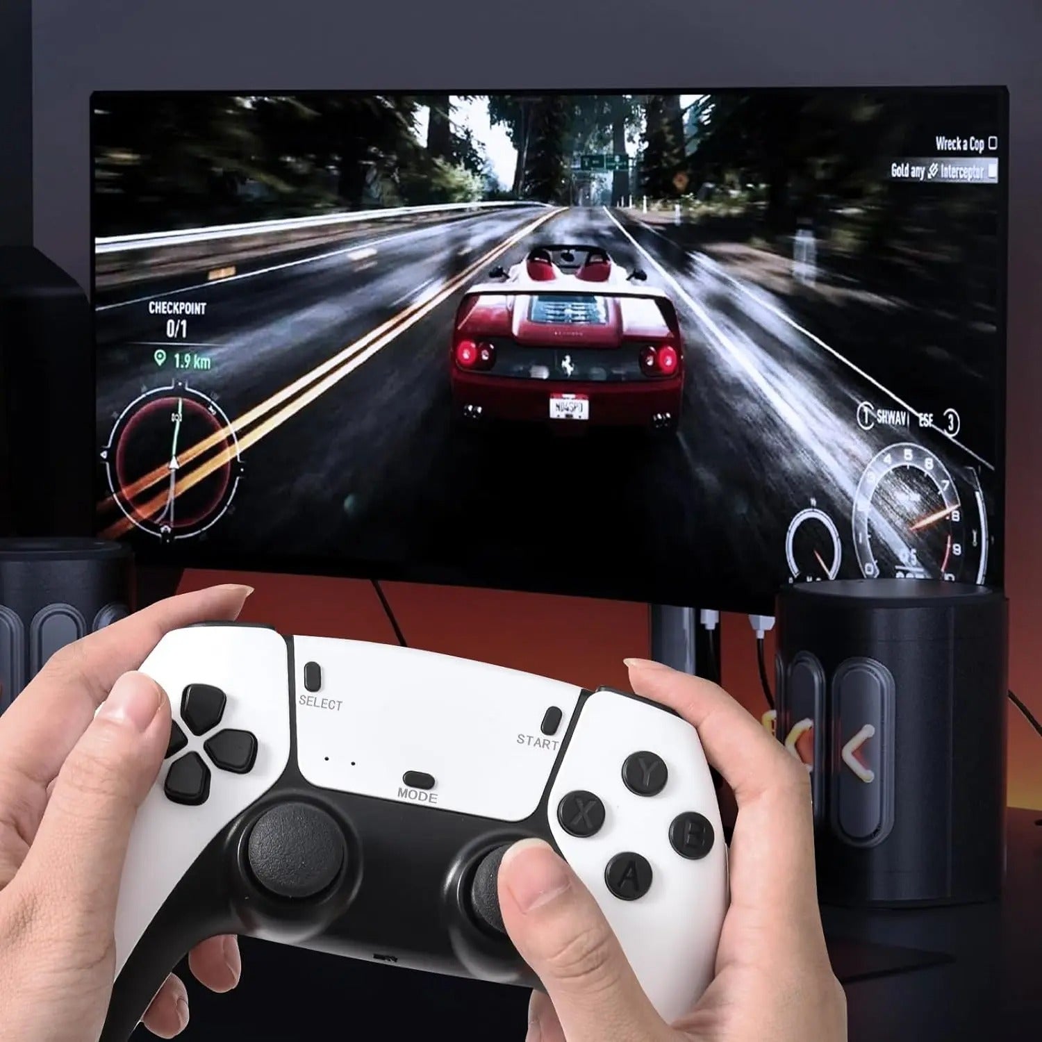 NovaPixel Classic 4K Console with Two PS5 Controllers | Lersk