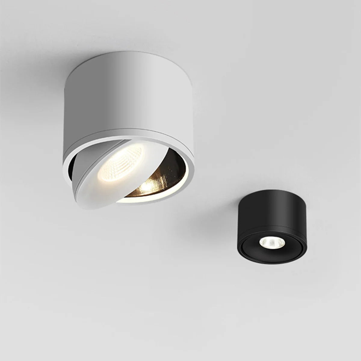 Otočné LED bodové světlo s nastavitelným stropním downlightem, hliníkový design | Lersk