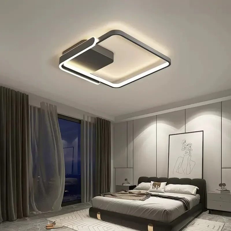 LumaNova Moderne LED-Deckenleuchte mit dimmbarem Lichtschein | Lersk