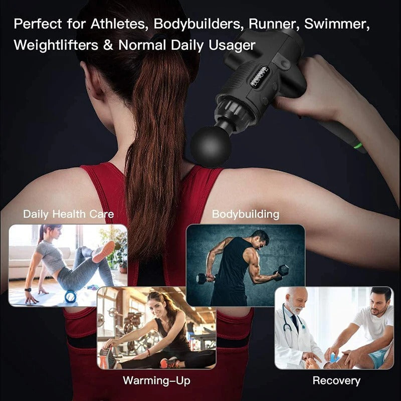 Avora Portable Back Percussive Massage Gun for Pain Relief | Lersk