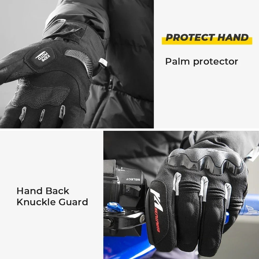 VeloWarm Opvarmede Motorcykelhandsker | USB Genopladelige | Lersk
