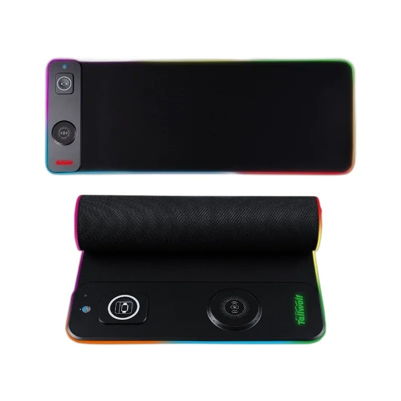 NexaCharge Wireless Desk Mat With RGB Dual Charging Pads | Lersk