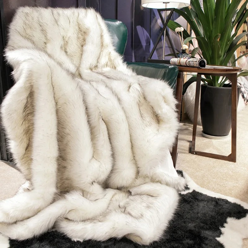 Velora Luxe umělá kožešina přehoz deka měkké teplo a pohodlí | Lersk