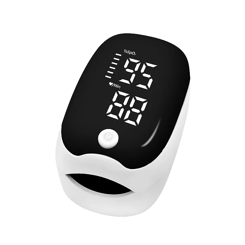 מד אוקסימטר דופק PulseVue לקצה האצבע | מד דופק חמצן מהיר עם נוריות LED | Lersk