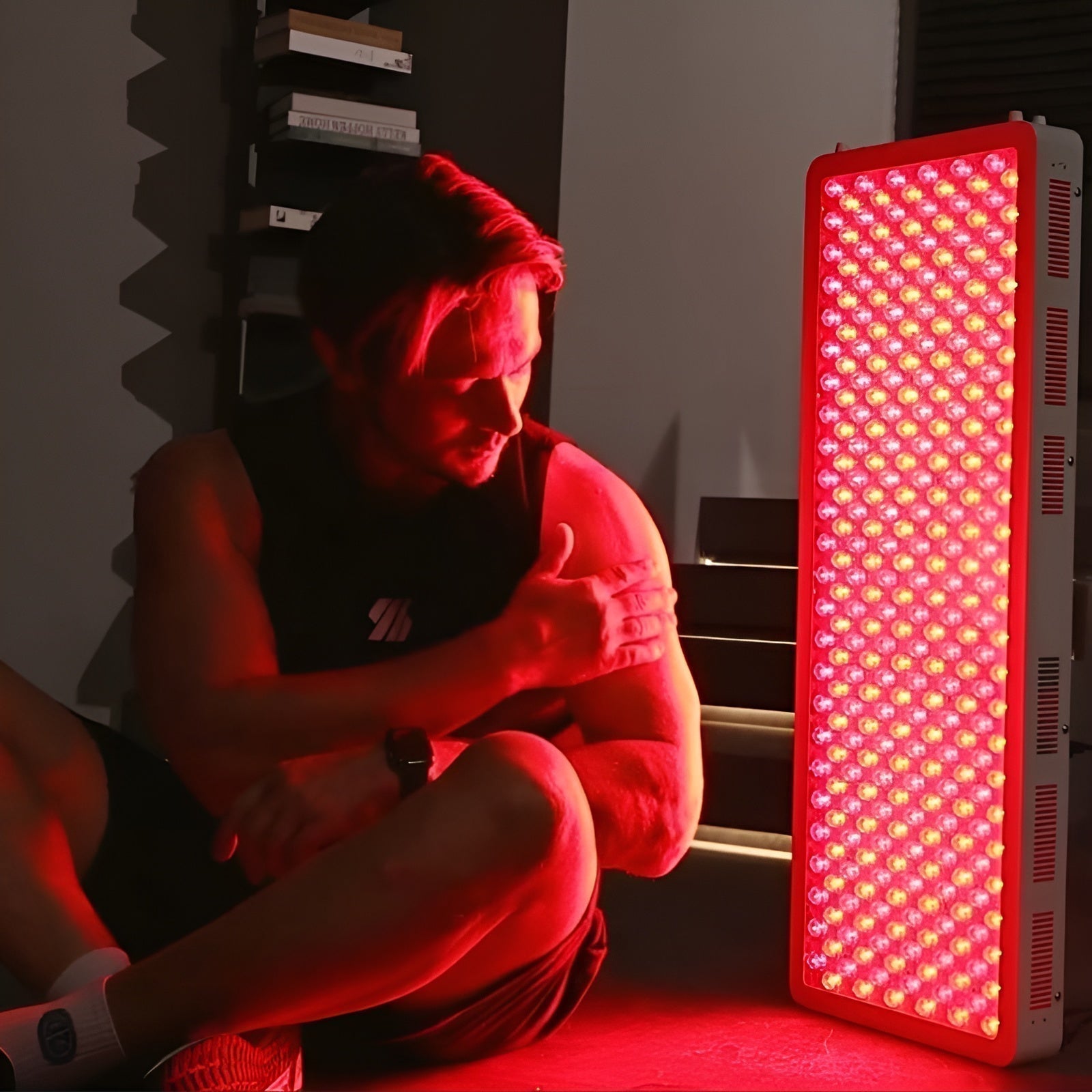 Celotělový infračervený červený světelný panel s nastavitelnými držáky pro domácí wellness | Lersk