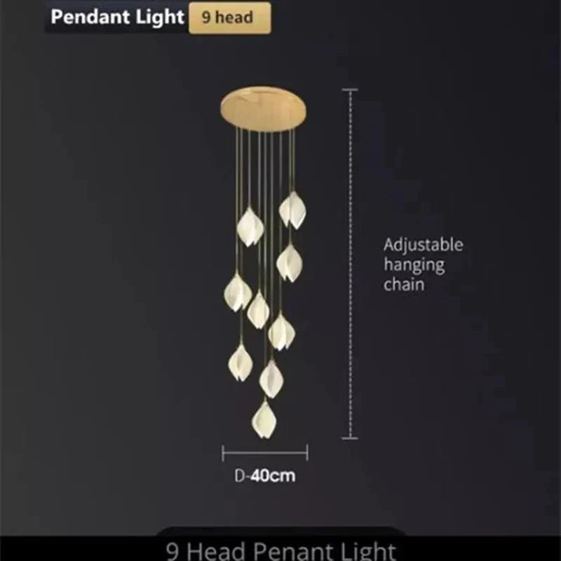 Lampadario floreale in ceramica NovaFlora per case moderne | Lersk