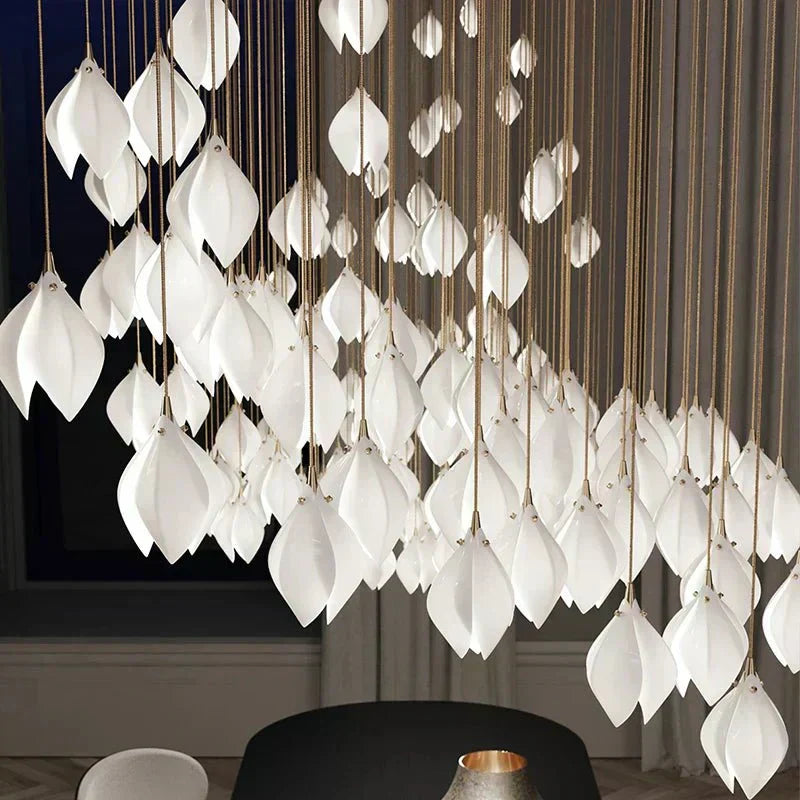 Lampadario floreale in ceramica NovaFlora per case moderne | Lersk