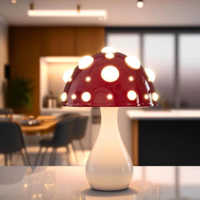 Mushroom Night Light With Warm Eye-Friendly Glow For Peaceful Evenings | Lersk