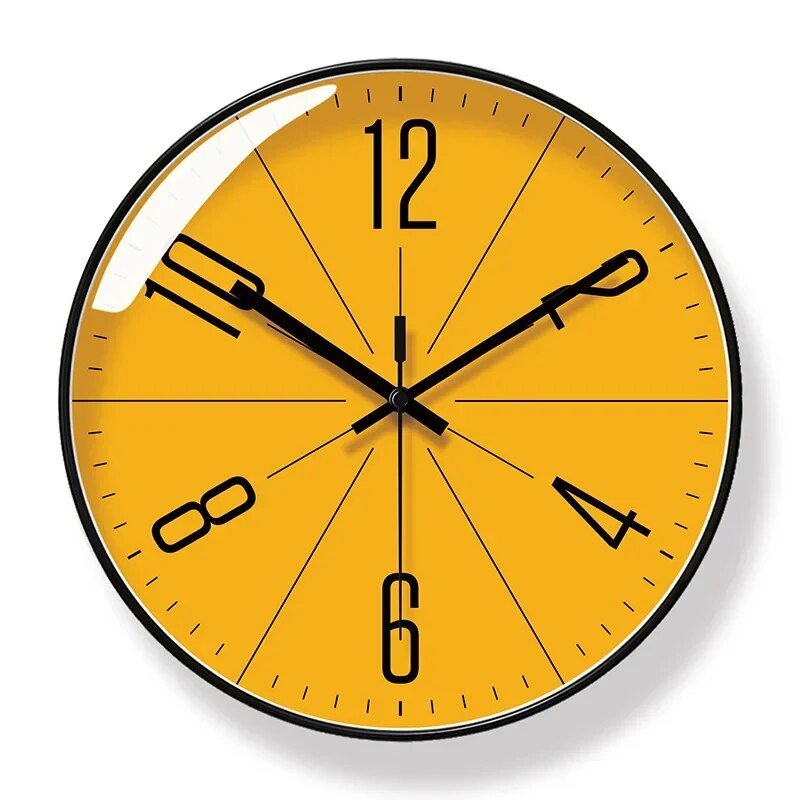 NordicAura Black and White Minimalist Wall Clock for Home | Lersk