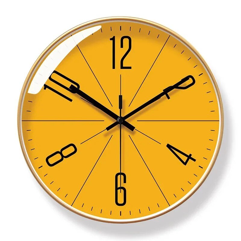 NordicAura Black and White Minimalist Wall Clock for Home | Lersk