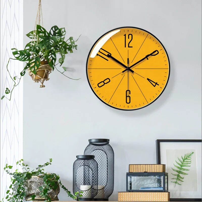 NordicAura Black and White Minimalist Wall Clock for Home | Lersk