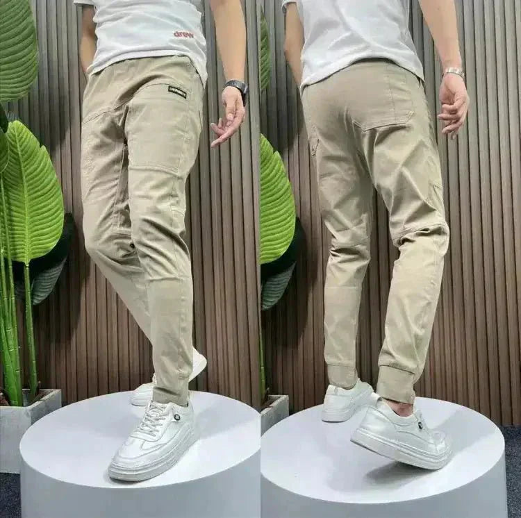Pantaloni casual cu buzunare multiple | Lersk