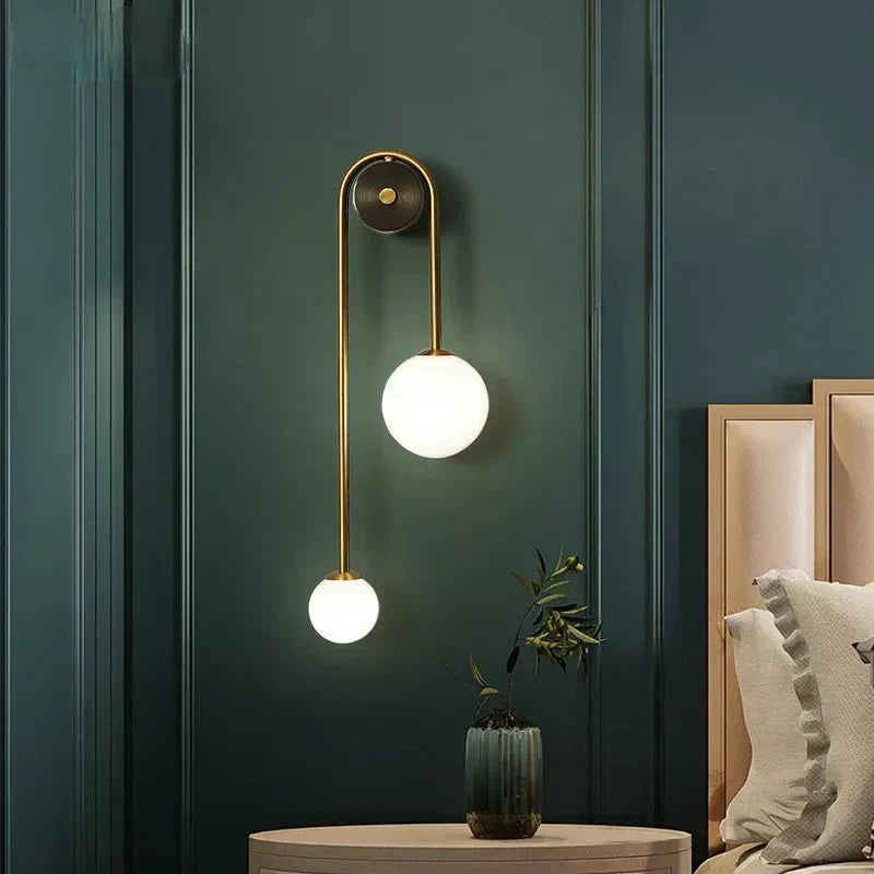 Applique murale boule en verre Luma | Luminaire moderne minimaliste Lersk