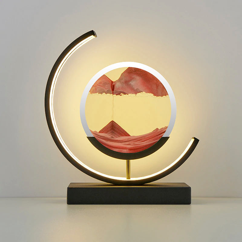 DriftGlass Flowing Sand LED Lamp Soothing Motion Light | Lersk