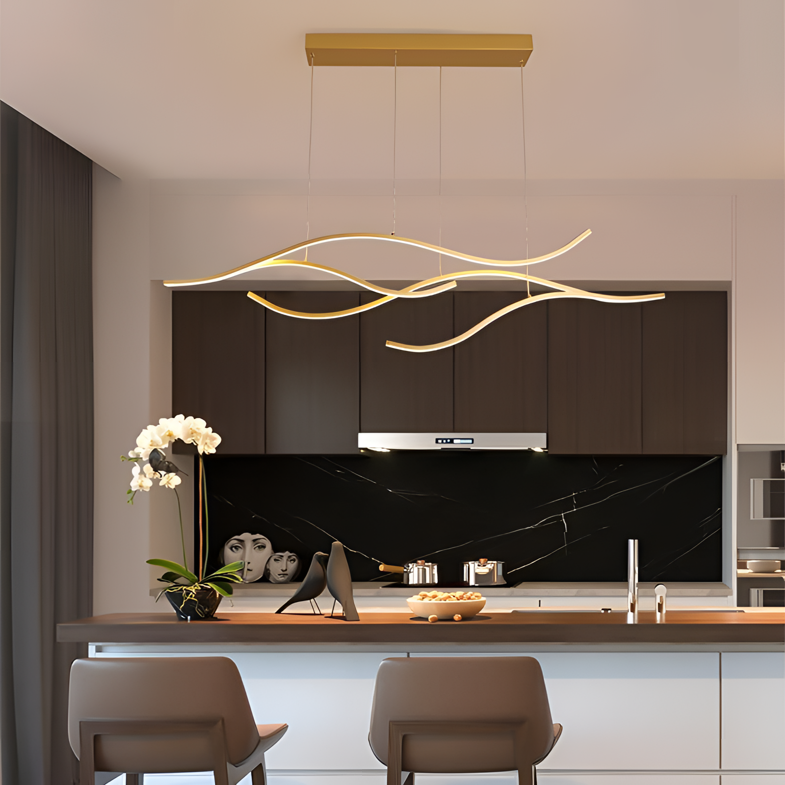 Mariselle Luxury Semi-Flush Ceiling Pendant Light | Lersk