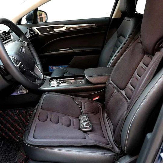Almofada de Assento de Massagem com Oito Modos e Almofada Térmica para Pescoço e Costas para Uso em Carro e Casa | Lersk