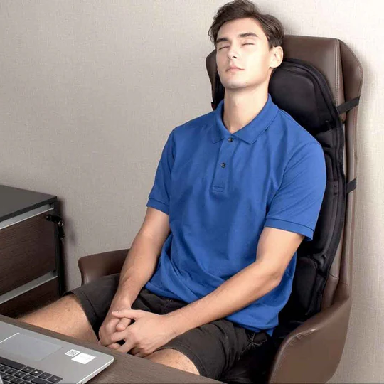Almofada de Assento de Massagem com Oito Modos e Almofada Térmica para Pescoço e Costas para Uso em Carro e Casa | Lersk