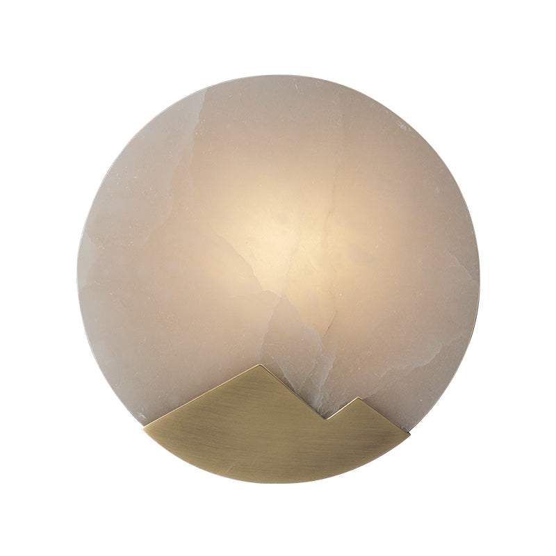 Luminux Marble LED Wall Light With Brass Accents, Nordic Style | Lersk
