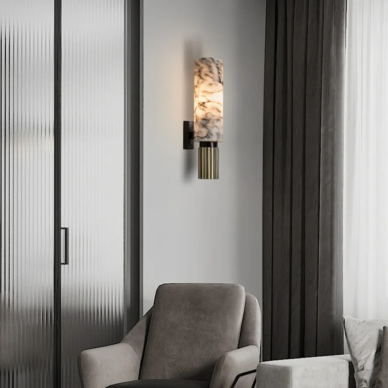 Vellaro Marble Wall Lamp | Luxurious Stone Fixture Elite | Lersk