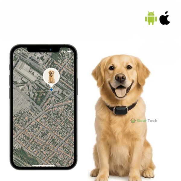 Collare GPS per Cani Kiri, Impermeabile, Regolabile, Tracciamento in Tempo Reale | Lersk