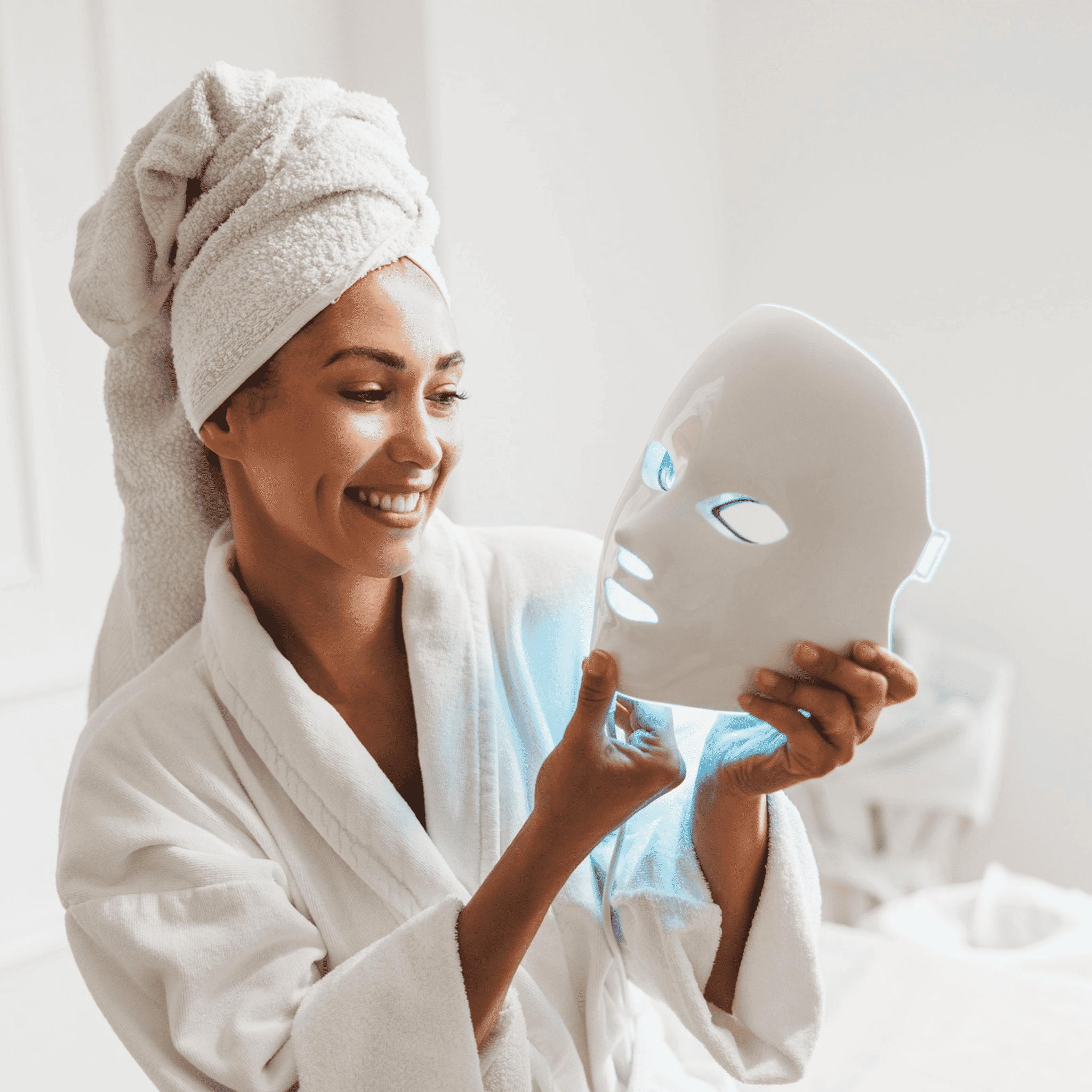 Photon Therapy Mask For Aging Skin Brightens Tightens Firms | Lersk