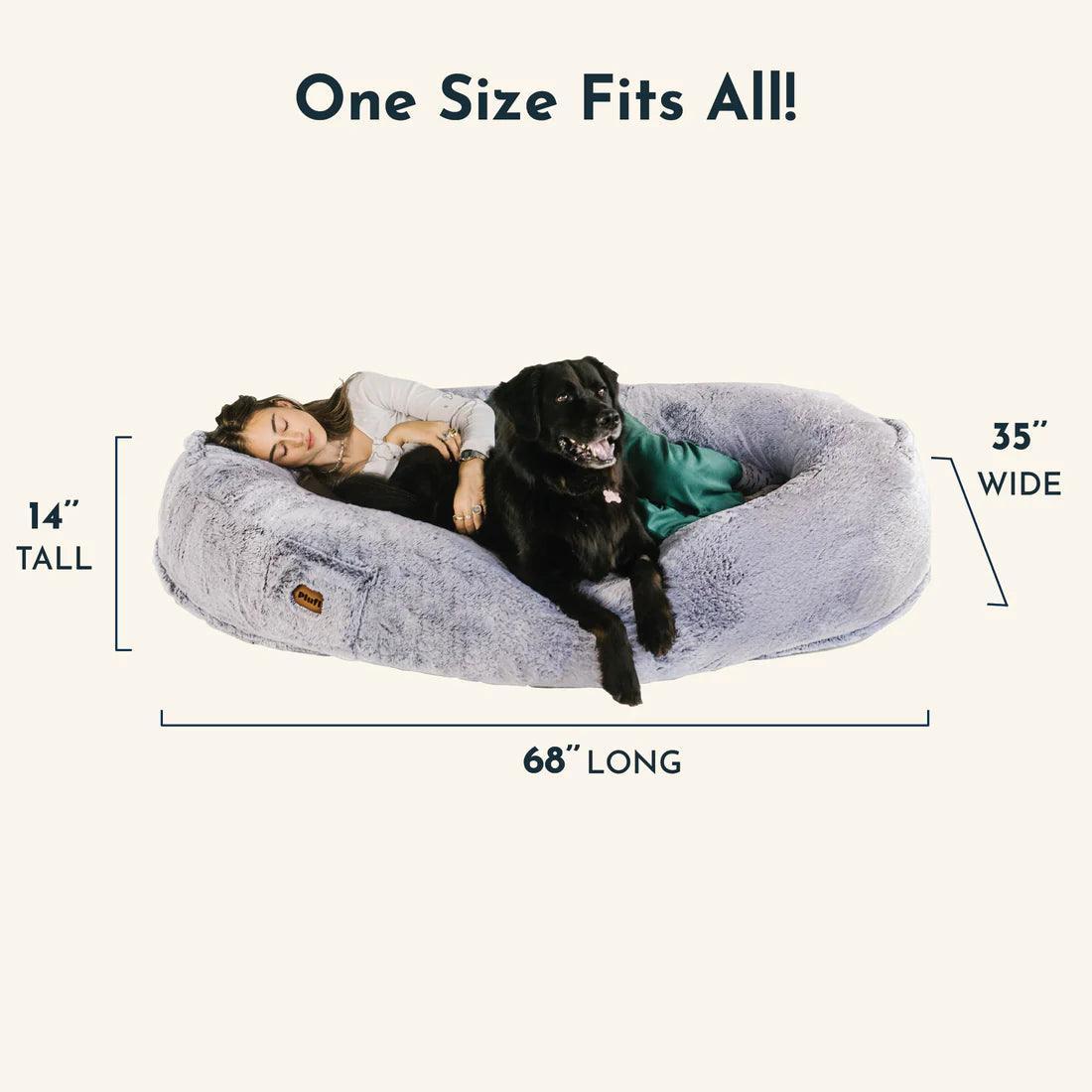 PawMingle Duo Lounge-seng til fælles hundekosessioner | Lersk