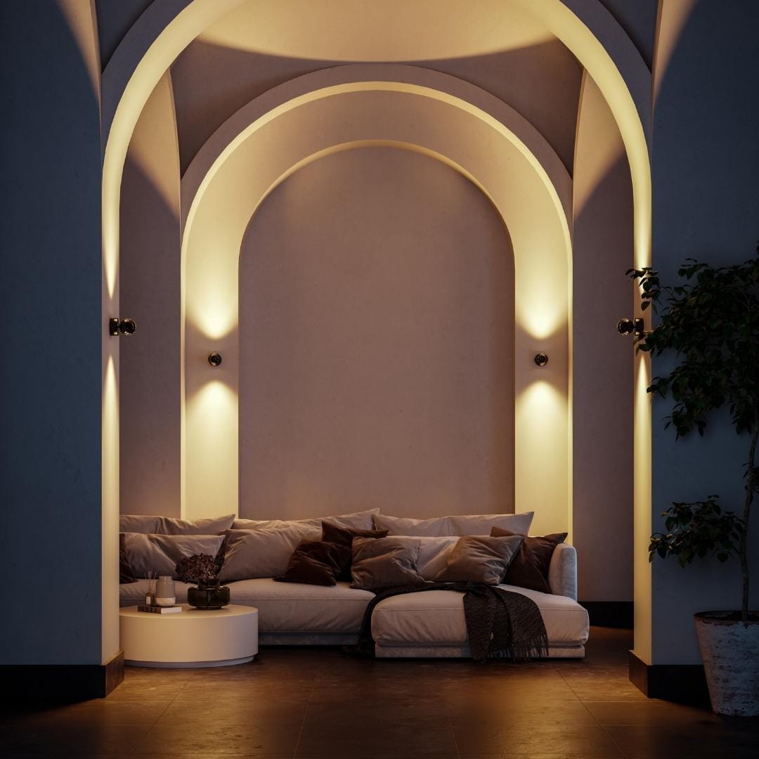 LumaArc Rotating LED Wall Lamp With Remote Control | Lersk