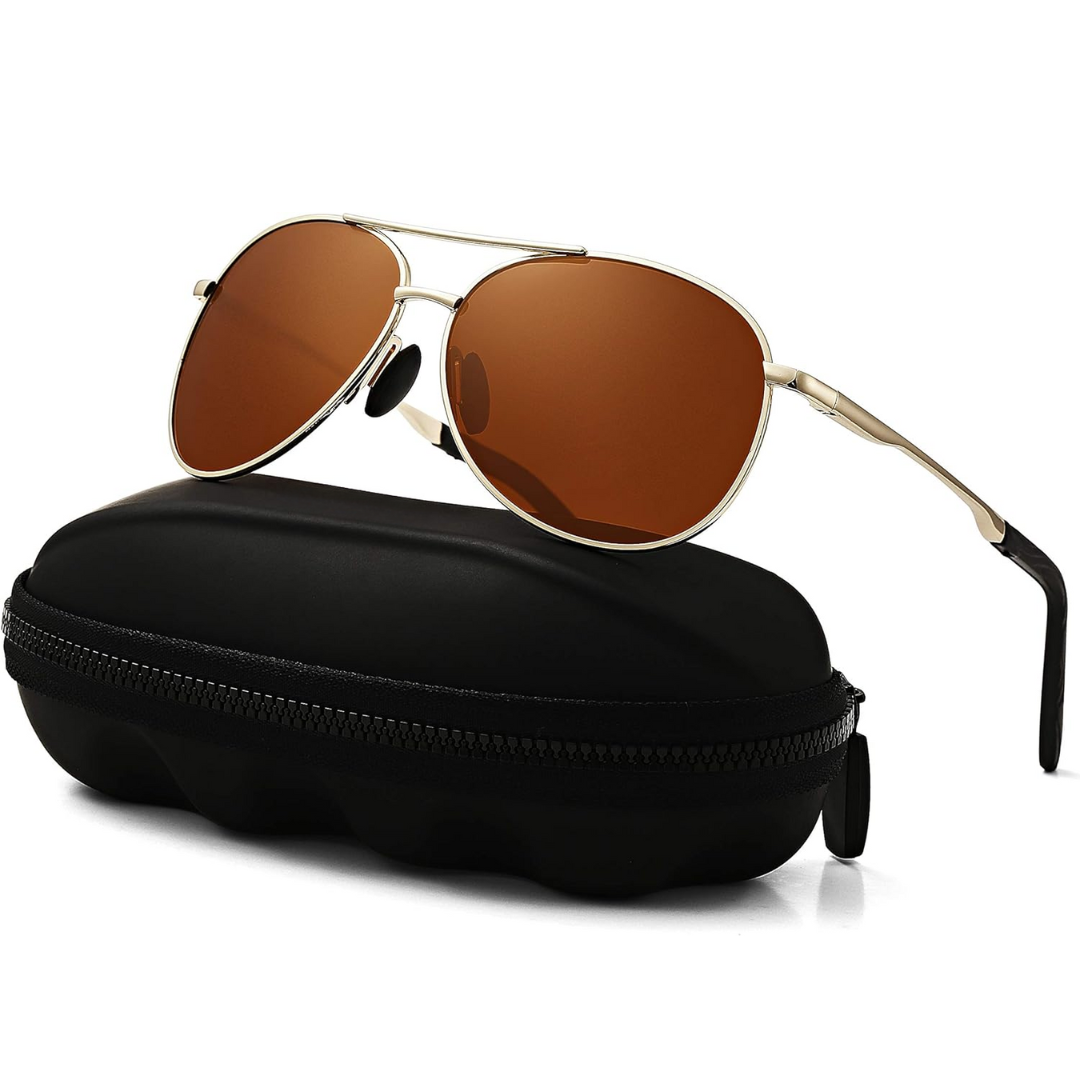Joey Polarized Aviator Sunglasses With UV400 Protection | Lersk