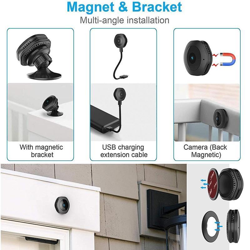 Cámara de Seguridad Mini WiFi Nexara 1080P HD Visión Nocturna 30 Pies Audio Bidireccional | Lersk