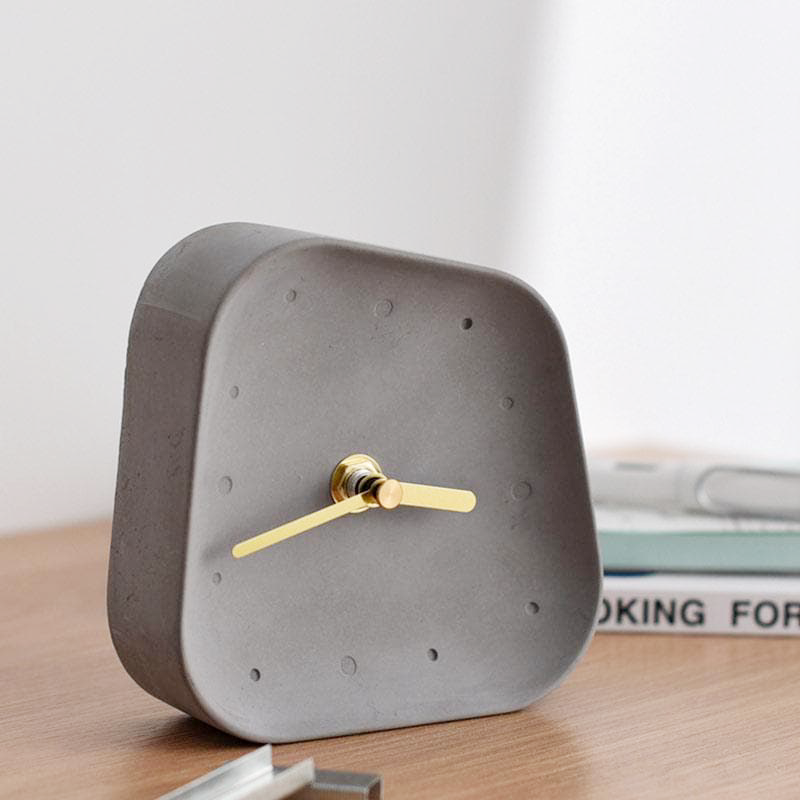 Marlow | Cement Desk Clock | Lersk