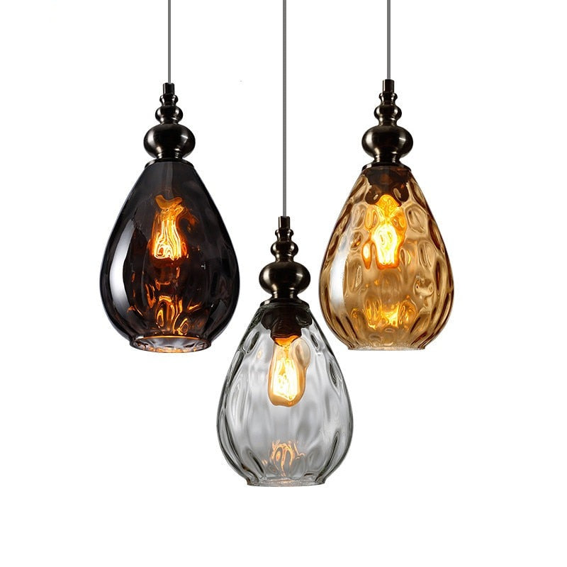 Arlena Drop Glass Pendant Lamp in Modern Nordic Style | Lersk