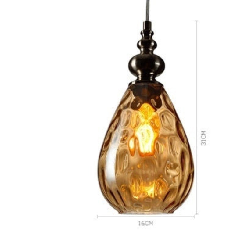 Arlena Drop Glass Pendant Lamp in Modern Nordic Style | Lersk