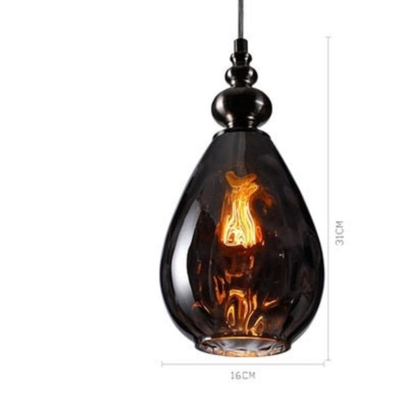 Arlena Drop Glass Pendant Lamp in Modern Nordic Style | Lersk