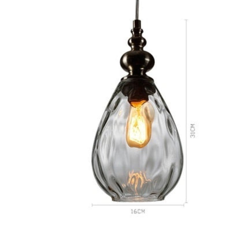 Arlena Drop Glass Pendant Lamp in Modern Nordic Style | Lersk