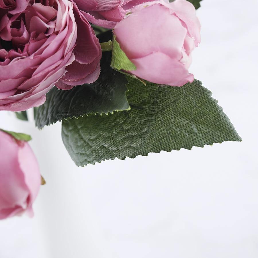 Peonie finte in seta da 12 pollici, set di 9 fiori artificiali | Lersk