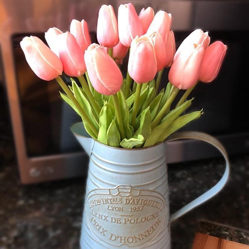 Set bouquet di fiori artificiali 10 pezzi tulipani finti | Lersk
