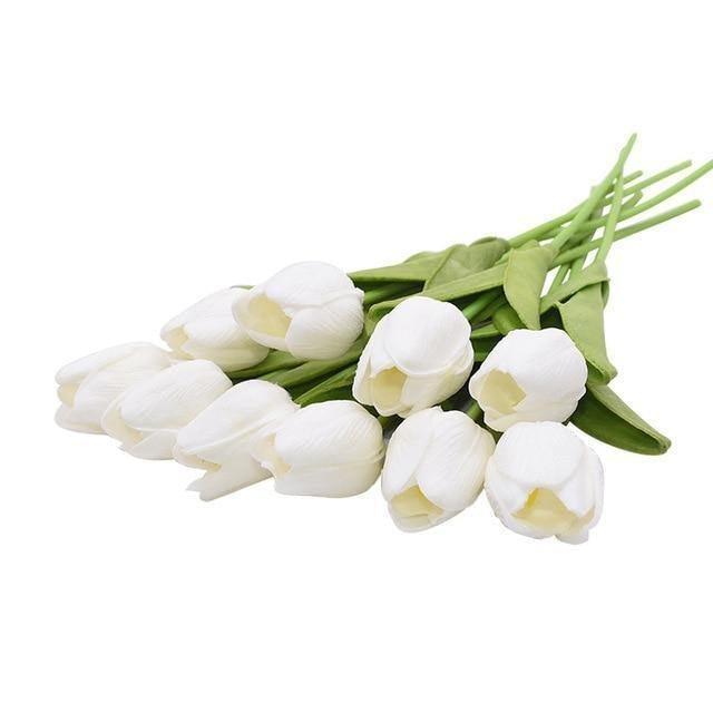 Set bouquet di fiori artificiali 10 pezzi tulipani finti | Lersk