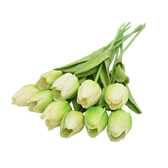 Set bouquet di fiori artificiali 10 pezzi tulipani finti | Lersk