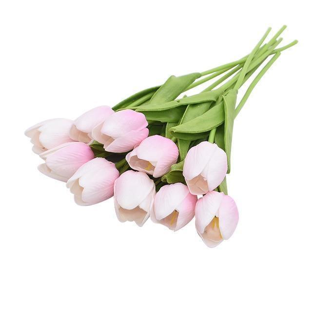 Set bouquet di fiori artificiali 10 pezzi tulipani finti | Lersk