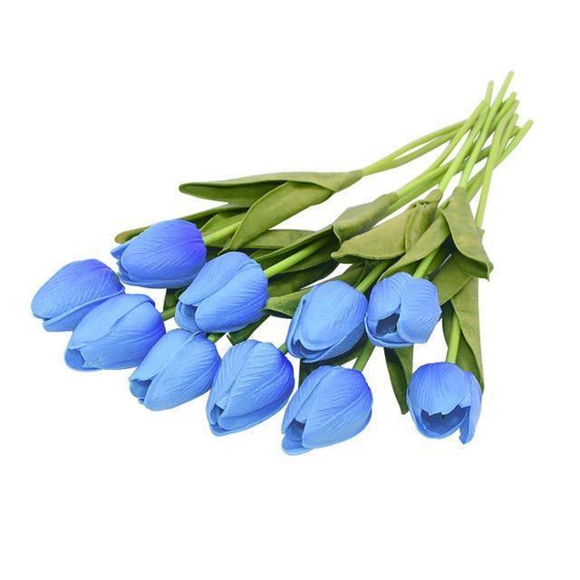 Set bouquet di fiori artificiali 10 pezzi tulipani finti | Lersk