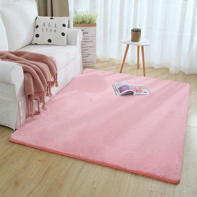 Plush Nordic Faux Fur Microfiber Rug | Lersk