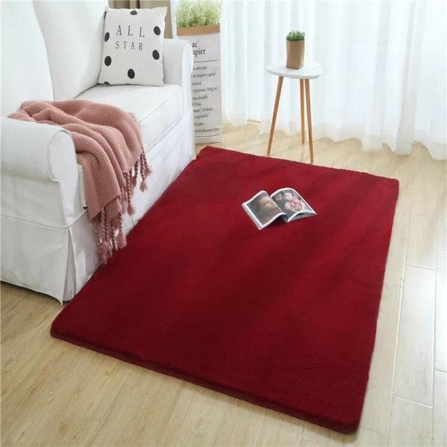 Plush Nordic Faux Fur Microfiber Rug | Lersk