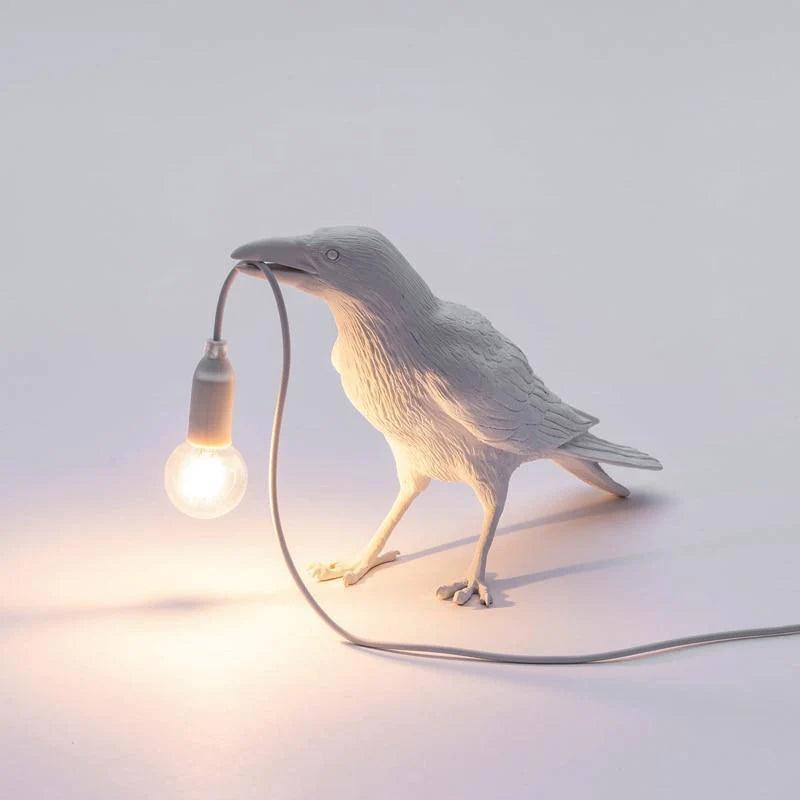 Lampada da parete FeatherGlow a forma di uccello con luce LED calda per decorazione ambientale | Lersk