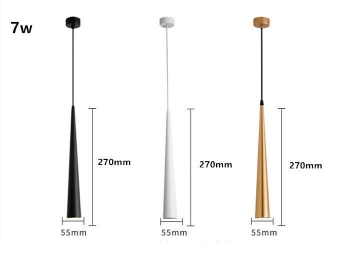 Suspension LED en forme de cône NovaCrest | Luminaire moderne en aluminium | Lersk