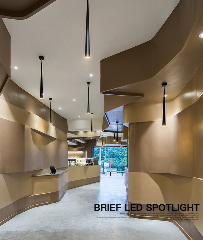 Suspension LED en forme de cône NovaCrest | Luminaire moderne en aluminium | Lersk