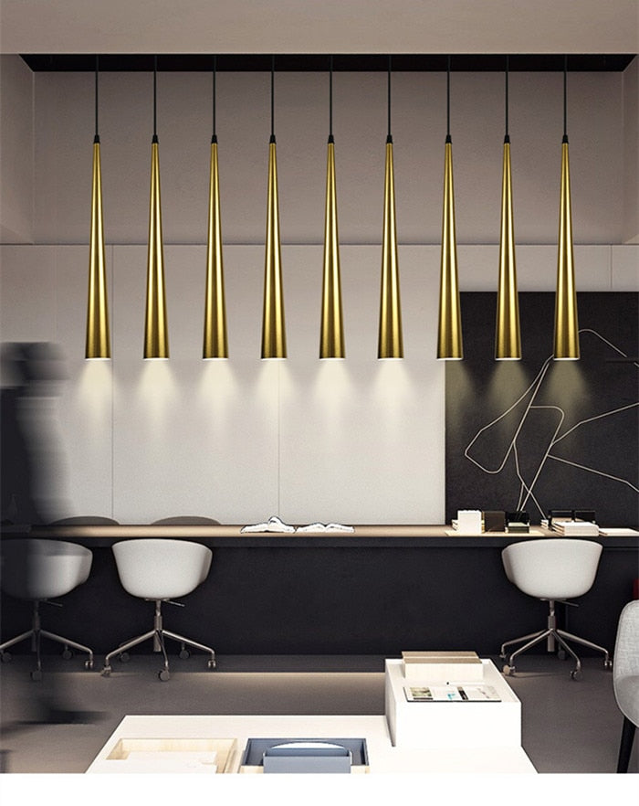 Suspension LED en forme de cône NovaCrest | Luminaire moderne en aluminium | Lersk