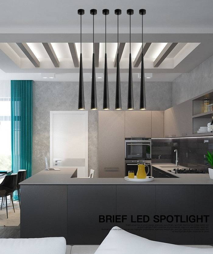 Suspension LED en forme de cône NovaCrest | Luminaire moderne en aluminium | Lersk
