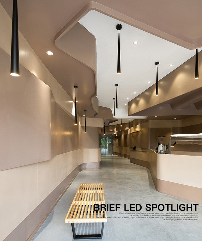 Suspension LED en forme de cône NovaCrest | Luminaire moderne en aluminium | Lersk